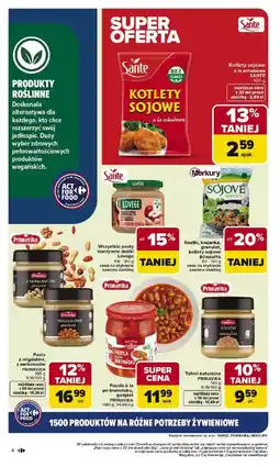 Carrefour Kotlety sojowe a'la schabowe Sante oferta