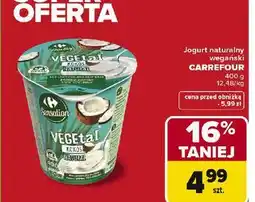 Carrefour Jogurt kokosowy naturalny Carrefour Sensation oferta