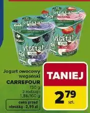 Carrefour Jogurt jagodowy Carrefour Sensation oferta