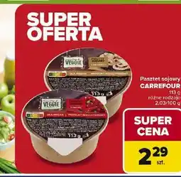 Carrefour Pasztet sojowy z pieczarkami Carrefour oferta