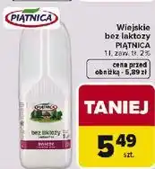 Carrefour Mleko świeże bez laktozy 2% Piątnica oferta