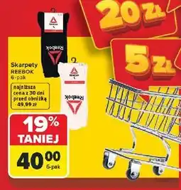 Carrefour Skarpety 37-45 Reebok oferta
