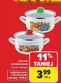 Carrefour Garnek emaliowany oferta