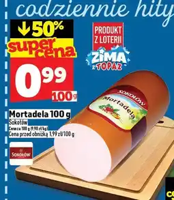 Topaz Mortadela 100 g Sokołów oferta