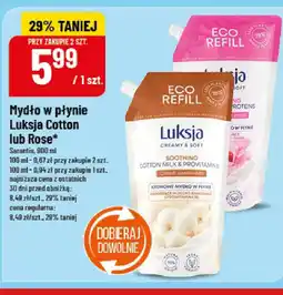 Polomarket Luksja Mydło w płynie Cotton lub Rose oferta