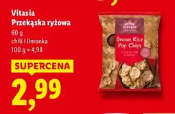 Lidl Przekąska ryżowa Vitasia chili i limonka oferta