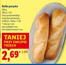 Lidl Bułka paryska oferta