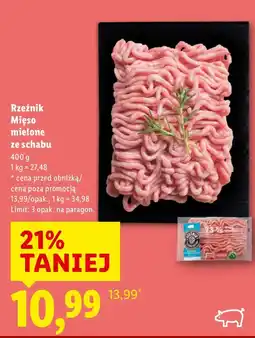 Lidl Mięso mielone ze schabu Rzeźnik oferta