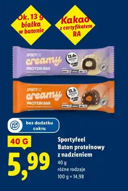 Lidl Baton proteinowy Sportyfeel różne rodzaje oferta