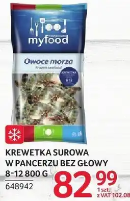Selgros Krewetka surowa obrana bez ogonka myfood 31-40 oferta