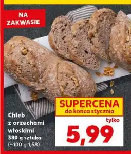 Kaufland Chleb z orzechami włoskimi 380 g sztuka oferta