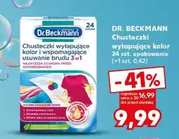 Kaufland DR. BECKMANN Chusteczki wyłapujące kolor 24 szt. opakowanie oferta