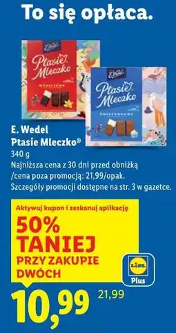 Lidl E. Wedel Ptasie Mleczko oferta