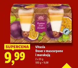 Lidl Vitasia Deser z mascarpone i marakują oferta