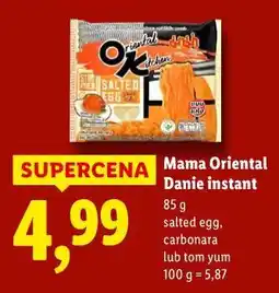 Lidl Mama Oriental Danie instant oferta