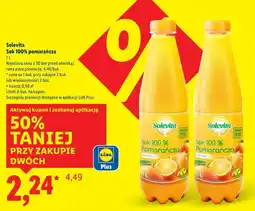Lidl Solevita Sok 100% pomarańcza oferta