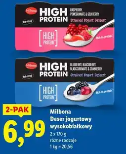 Lidl Milbona Deser jogurtowy wysokobiałkowy oferta