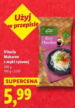 Lidl Vitasia Makaron z mąki ryżowej oferta