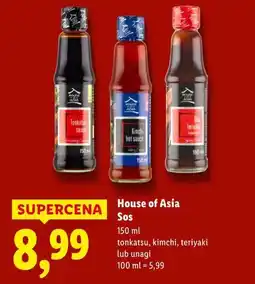 Lidl House of Asia Sos (tonkatsu, kimchi, teriyaki lub unagi) oferta