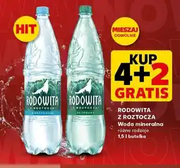 Kaufland RODOWITA Z ROZTOCZA Woda mineralna różne rodzaje 1,5 l butelka oferta