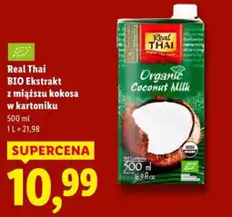 Lidl Real Thai BIO Ekstrakt z miąższu kokosa w kartoniku oferta