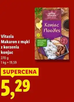 Lidl Vitasia Makaron z mąki z korzenia konjac oferta