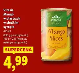 Lidl Vitasia Mango w plastrach w słodkim syropie oferta