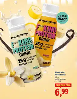 Lidl Allnutrition Protein Drink (vanilla or banana, 330 ml) oferta