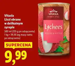 Lidl Vitasia Liczi obrane w delikatnym syropie oferta