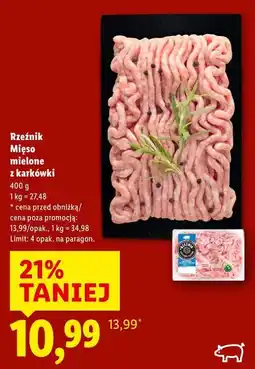 Lidl Rzeźnik Mięso mielone z karkówki oferta