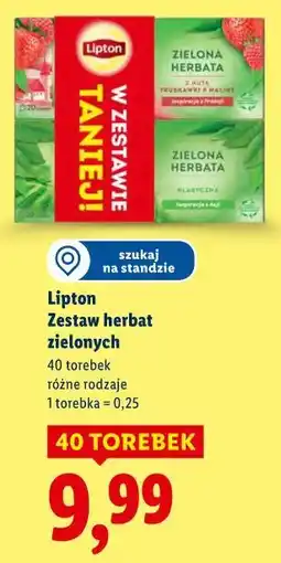Lidl Lipton Zestaw herbat zielonych oferta