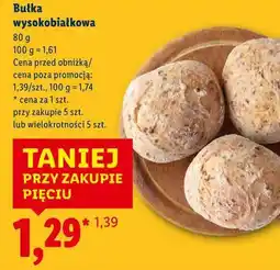 Lidl Bułka wysokobiałkowa oferta