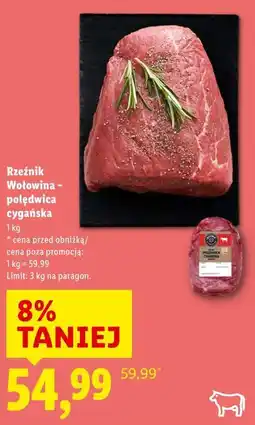 Lidl Rzeźnik Wołowina – polędwica cygańska oferta