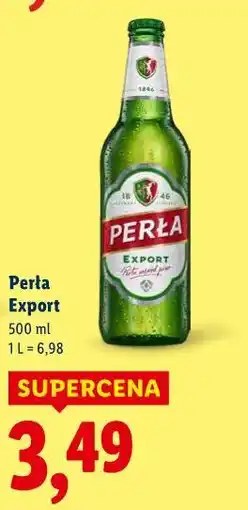 Lidl Piwo Perła Export oferta
