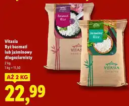Lidl Ryż basmati lub jaśminowy długoziarnisty Vitasia oferta