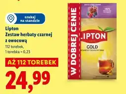 Lidl Lipton Zestaw herbaty czarnej z owocową oferta