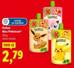Lidl Kubuś Mus Pokémon oferta