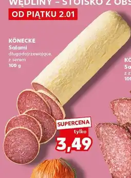 Kaufland KÖNECKE Salami długodojrzewające, z serem oferta