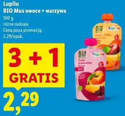 Lidl Lupilu BIO Mus owoce + warzywa 100g oferta