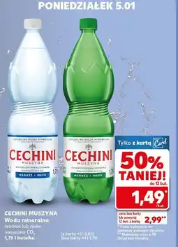Kaufland Cechini Muszyna Woda mineralna oferta