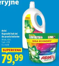 Lidl Ariel Kapsułki lub żel do prania kolorów oferta