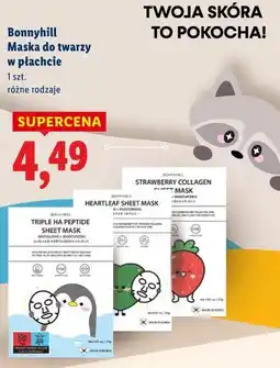 Lidl Bonnyhill Maska do twarzy w płachcie oferta