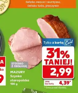 Kaufland Mazury Szynka staropolska oferta