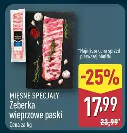 ALDI Żeberka wieprzowe paski oferta