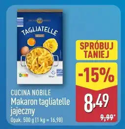 ALDI Makaron tagliatelle jajeczny Cucina Nobile oferta
