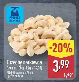 ALDI Orzechy nerkowca oferta