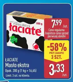 ALDI Masło ekstra ŁACIATE oferta