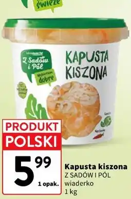 Intermarche Kapusta kiszona Z SADÓW I PÓL wiaderko oferta