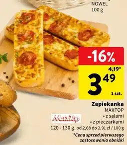 Intermarche Zapiekanka MAXTOP z salami, z pieczarkami oferta