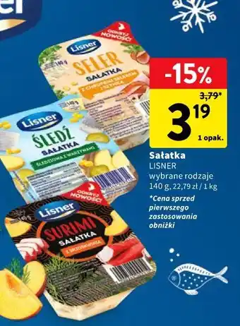 Intermarche Sałatka LISNER wybrane rodzaje oferta